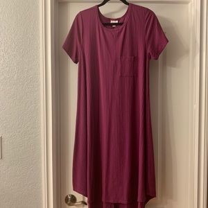 Solid LulaRoe Carley. Pink? Purple? Wine? Large